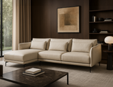 Sandro L-Shape Leather Sofa (Premium)